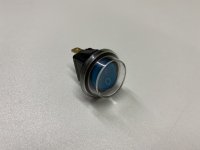 Vypínač kulatý vodotěsný - modrý