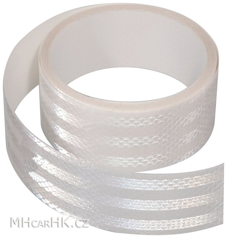 Reflexní lepící páska - bílá, 5m