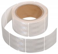 Reflexní lepící páska - bílá, 1m - 024633