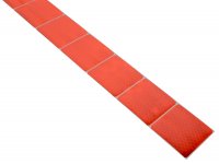 Reflexní lepící páska - červená, 1m