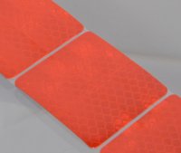 Reflexní lepící páska - červená, 1m - 024640